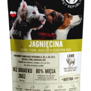 PET REPUBLIC Mini Smulkiai pjaustyta aviena - Šlapias maistas šunims - 100 g