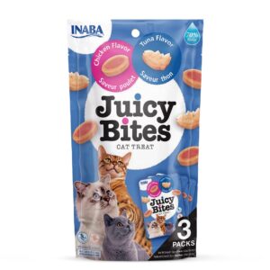 INABA Juicy Bites Chicken and tuna - skanėstas katėms - 3 x 11g