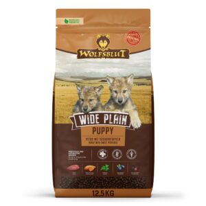WOLFSBLUT Wide Plain Puppy Horse with sweet potatoes - sausas maistas šunims - 12,5kg