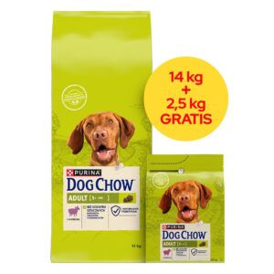 PURINA Dog Chow Adult Lamb - sausas maistas šunims - 14 + 2,5kg