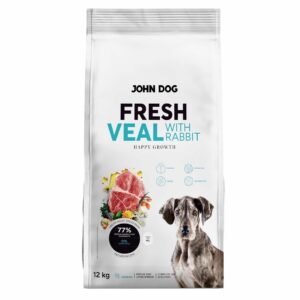 JOHN DOG Fresh Junior Medium and large breeds - sausas maistas šunims - 12kg