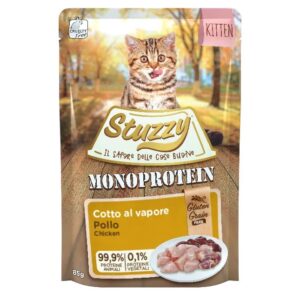 STUZZY Monoprotein Kitten Chicken - šlapias maistas kačiukams - 85g