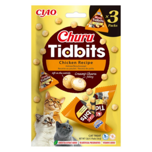 INABA Churu Tidbits Chicken - skanėstas katėms - 3x12g