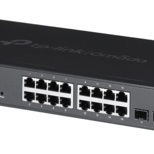 TP-Link Omada SG2218 tinklo komutatorius Valdomas L2/L2+ Gigabit Ethernet (10/100/1000) 1U Juoda - Image 2