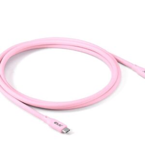 CABLE USB-C TO USB-C 2M/M/M PINK CAC-3002 CLUB3D