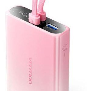 POWER BANK USB 10000MAH 22.5W/PINK FHZP0 VENTION