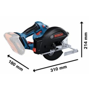 Akumuliatorinis diskinis pjūklas BOSCH GKM 18V-50 Solo - Image 2