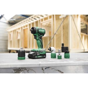 Akumuliatorinis suktuvas HiKOKI DS18DDQ 2,0Ah su sukimo priedais - Image 4