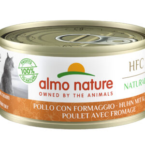 Almo Nature HFC Natural Chicken with Cheese konservai katėms su vištiena ir sūriu, 70 g