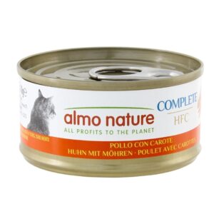 Almo Nature HFC Complete Chicken&Carrot šlapias maistas katėms, 70 g
