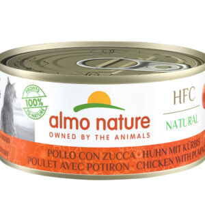 Almo Nature HFC Chicken with Pumpkin konservai katėms su vištena ir moliūgu , 70 g
