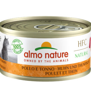 Almo Nature HFC with Chicken & Tuna konservai katėms su vištiena ir tunu, 70 g