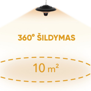 Anglies pluošto infraraudonųjų spindulių šildytuvas Trotec IR 1500 SC - Image 3