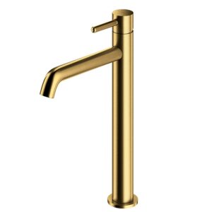 Aukštas šlifuoto aukso spalvos praustuvo maišytuvas OMNIRES Y Y1212GLB