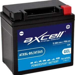 Axcell GEL 5Ah 90A -/+ 12V akumuliatorius 113x70x105mm