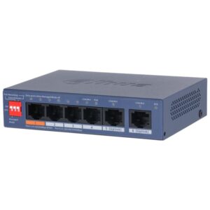 Switch|DAHUA|DH-CS4006-4ET2GT-60|Switch layer L2|2xRJ-45 ports|RJ-45 Ports Type Fast Ethernet (10/100)|4xGigabit Ethernet (copper) ports quantity|Power over Ethernet (PoE) Yes|4xPower over Ethernet (PoE) ports quantity|Total Power over Ethernet (PoE) budget 60 W|CS4006-4ET2GT-60
