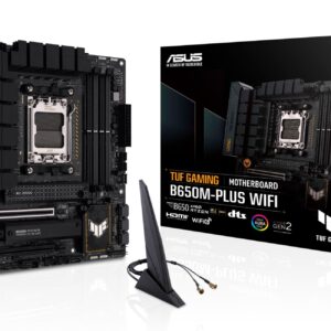 Mainboard|ASUS|AMD B650|SAM5|MicroATX|Memory DDR5|Memory slots 4|1xPCI-Express 4.0 1x|1xPCI-Express 4.0 16x|2xM.2|1xHDMI|1xDisplayPort|4xUSB 2.0|3xUSB 3.2|1xUSB-C|1xRJ45|5xAudio port|TUFGAMB650M-PLUSWIFI
