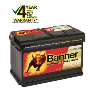 Banner AGM 70Ah 760A RUNNING BULL akumuliatorius 12V 278x175x190mm