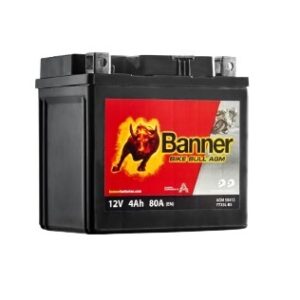 Banner 4Ah Bike Bull AGM 12V 55A akumuliatorius 114x71x106mm