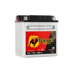 Banner 11Ah Bike Bull -+ 12V 140A akumuliatorius 135x90x145mm