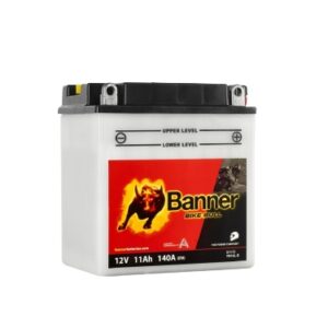 Banner 11Ah Bike Bull -+ 12V 140A akumuliatorius 135x90x145mm