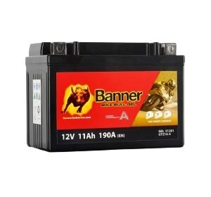 Banner 11Ah Bike Bull GEL 12V 172A akumuliatorius 150x87x110mm