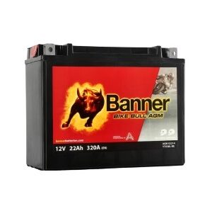 Banner 22Ah Bike Bull AGM 12V 320A akumuliatorius 205x87x162mm