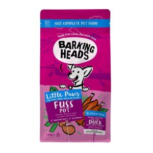 BARKING HEADS Paws Fuss Pot Small Pašaras Mažų veislių Šunims, 1.5 kg