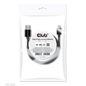 CABLE USB TO MICRO USB 1M/M/M CAC-1408 CLUB3D