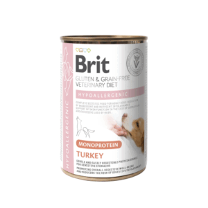 Brit GF Veterinary Diets konservai šunims Hypoallergenic Monoprotein Turkey, 400 g