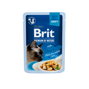 Brit Premium Cat Delicate Chicken in Gravy konservai katėms su vištiena, 85 g