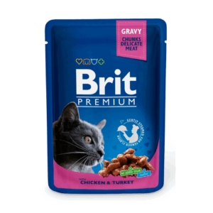 Brit Premium Chicken & Turkey konservai katėms, 100 g