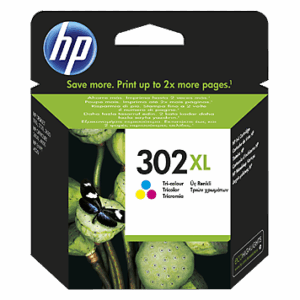 HP 302XL ink cartridge, tricolor