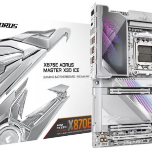 Mainboard|GIGABYTE|AMD X870E|Socket AM5|ATX|RAM DDR5-SDRAM|4xSlots|Wi-Fi Yes|Bluetooth Yes|5xNumber of M.2 (M) slots|X870E A MASTER X ICE|X870EAMASTERXICE