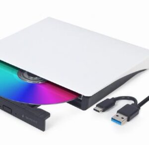 DVD RW USB3/USB-C 8X EXT RTL/DVD-USB-031-BW GEMBIRD