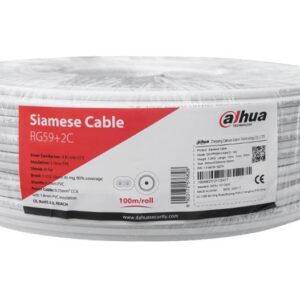 CABLE RG59 COAX+PWR 100M WHITE/PFM941I-RG59N/21-100-W DAHUA