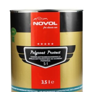 POLYCOAT PROTECT 5:1 - Antikoroziniai dažai juodi apatinei kėbulo daliai, važiuoklei 3.5 l