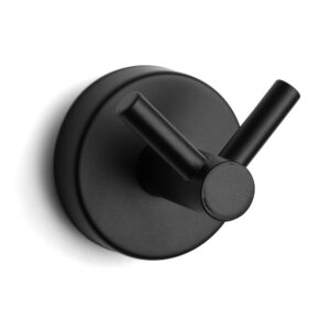 Dvigubas rankšluosčių kabliukas Kapitan UNO 12 02 55, juodas matinis