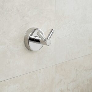 Dvigubas rankšluosčių kabliukas Kapitan UNO 12 02, chromo - Image 3