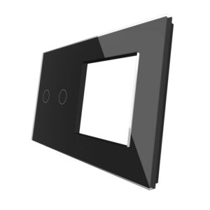 Dvipolis sensorinis dangtelis su vienviečiu rėmeliu Feelspot, juodas - Image 2