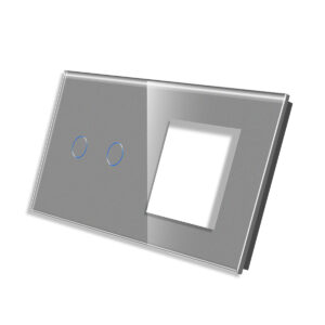 Dvipolis sensorinis dangtelis su vienviečiu rėmeliu Feelspot, pilkas - Image 2