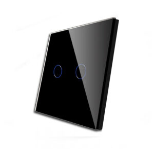 Dvipolis sensorinis jungiklio dangtelis Feelspot, juodas, 86x86mm - Image 3