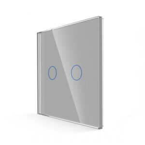 Dvipolis sensorinis jungiklio dangtelis Feelspot, pilkas, 86x86mm - Image 2