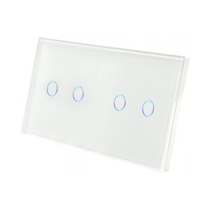 Dvivietis dvipolis sensorinis jungiklio dangtelis Feelspot, baltas - Image 2