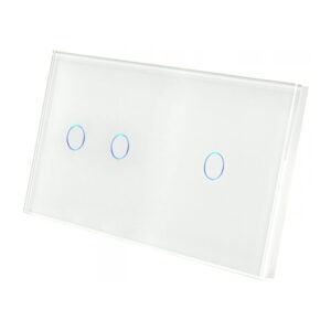 Dvivietis dvipolis / vienpolis sensorinis jungiklio dangtelis Feelspot, baltas - Image 2