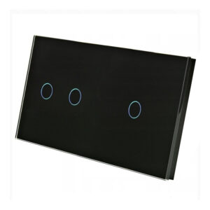 Dvivietis dvipolis / vienpolis sensorinis jungiklio dangtelis Feelspot, juodas - Image 2