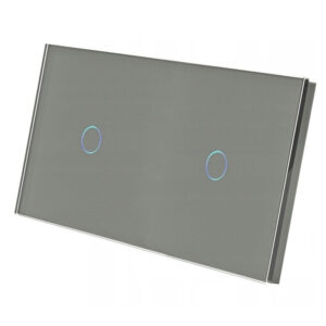 Dvivietis vienpolis sensorinis jungiklio dangtelis Feelspot, pilkas - Image 3