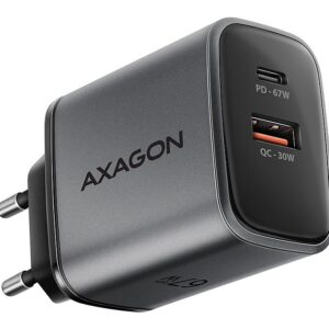 MOBILE CHARGER WALL USB 67W/GAN 2PORT ACU-PQ67 AXAGON