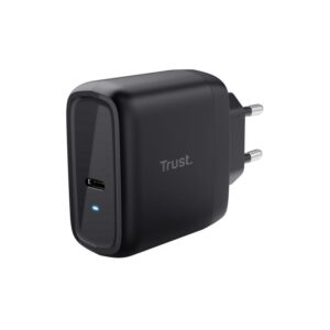MOBILE CHARGER WALL MAXO 65W/USB-C BLACK 24817 TRUST - Image 1