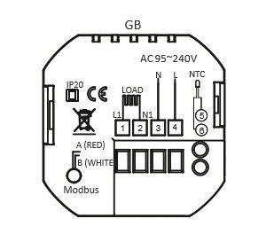 Elektroninis programuojamas termostatas (termoreguliatorius) Feelspot WTH51.36 NEW - Image 2